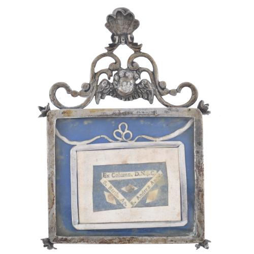 18TH CENTURY MALLORCA SCHOOL. Reliquary of Saint Bartholomew the Apostle and Saint Andrew the Apostle.