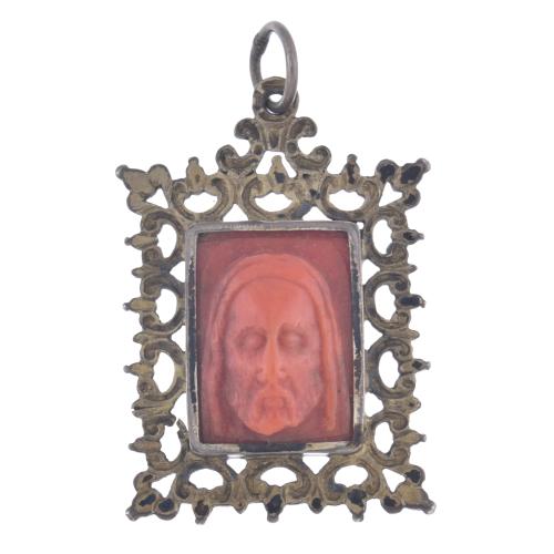 17TH CENTURY CATALAN SCHOOL. Devotional medal.