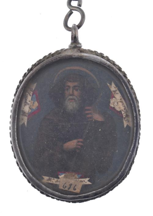 ESCUELA ESPAÑOLA, SIGLO XVII.  Colgante relicario.