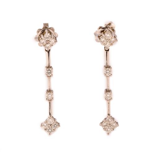 Diamonds long earrings.