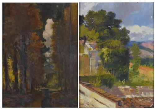 ANTONI ROS I GUELL (1873-1954) Pair of landscapes.