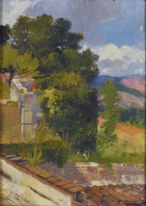 ANTONI ROS I GUELL (1873-1954) Pareja de paisajes.