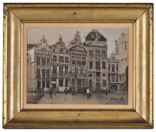 ESCUELA FRANCESA, SIGLO XIX. "Fachadas",1882.