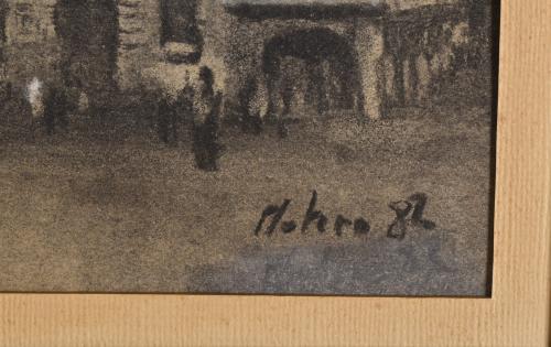 ESCUELA FRANCESA, SIGLO XIX. "Fachadas",1882.