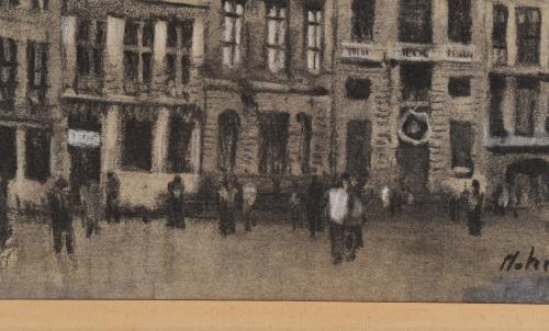 ESCUELA FRANCESA, SIGLO XIX. "Fachadas",1882.