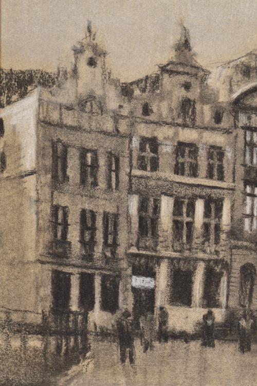 ESCUELA FRANCESA, SIGLO XIX. "Fachadas",1882.