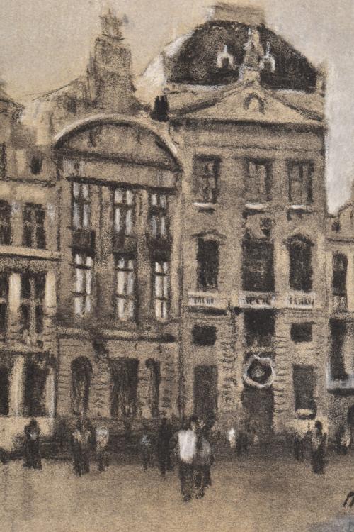ESCUELA FRANCESA, SIGLO XIX. "Fachadas",1882.