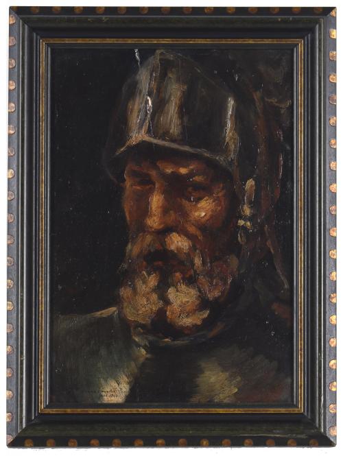 ESCUELA ESPAÑOLA, SIGLO XIX-XX. "Retrato de militar". 