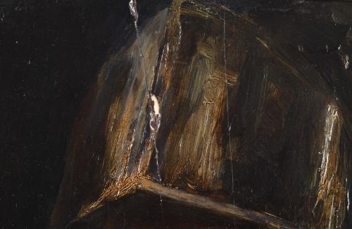 ESCUELA ESPAÑOLA, SIGLO XIX-XX. "Retrato de militar". 