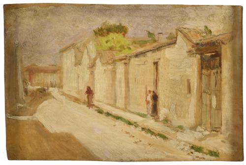 EARLY 20TH CENTURY SPANISH SCHOOL. "Street".