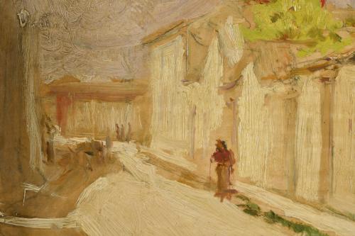 EARLY 20TH CENTURY SPANISH SCHOOL. "Street".