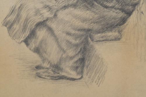 ESCUELA ESPAÑOLA, SIGLO XX. "Anciana", 1987. 