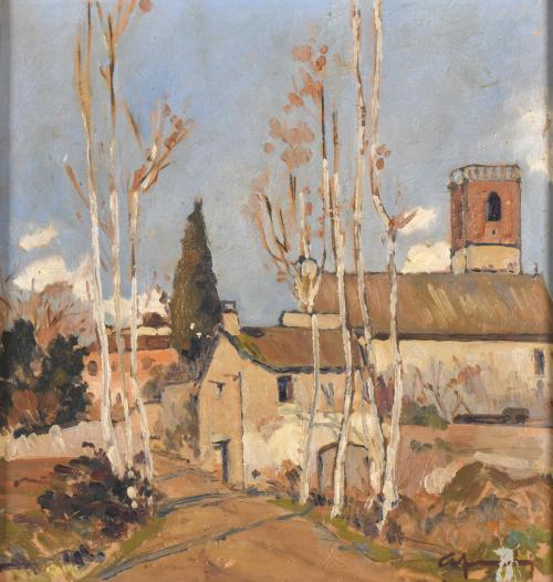 ESCUELA ESPAÑOLA, SIGLO XX.  "Paisaje". 