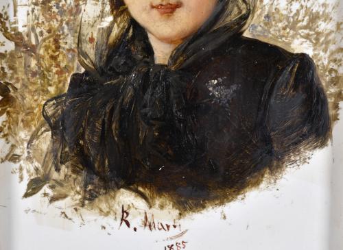 RAMÓN MARTÍ ALSINA (1826-1894). "Retrato dama", 1885.
