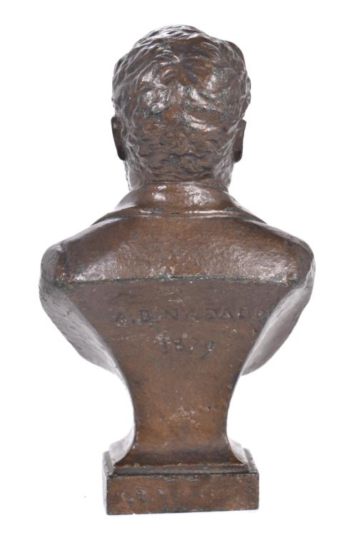 AUGUSTE BONNETAUD NADAUD (1835 - 1889). "Busto de Victor Hu