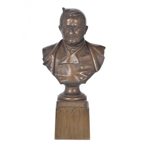 ESCUELA FRANCESA, SIGLO XIX. "Busto de Adolphe Thiers".