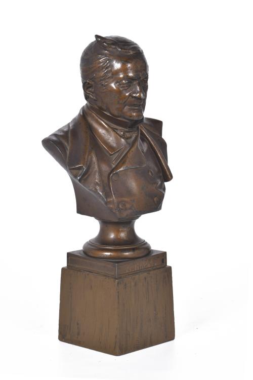 ESCUELA FRANCESA, SIGLO XIX. "Busto de Adolphe Thiers".