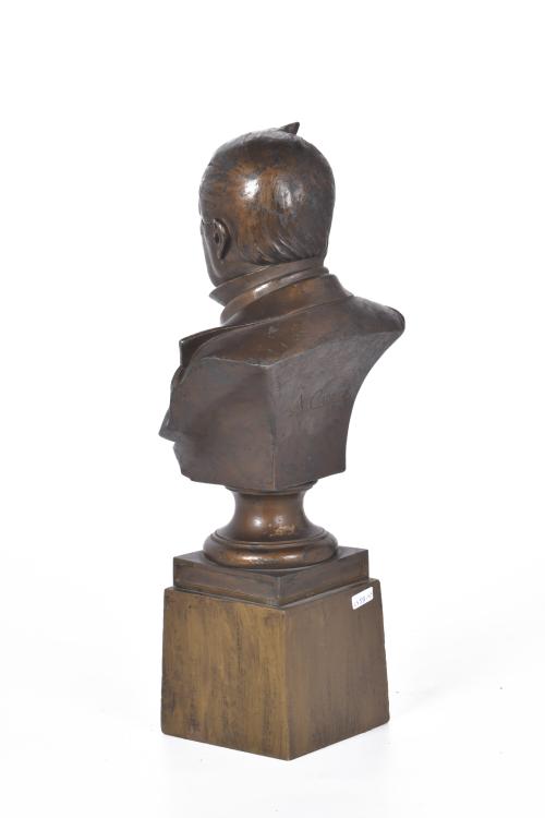 ESCUELA FRANCESA, SIGLO XIX. "Busto de Adolphe Thiers".