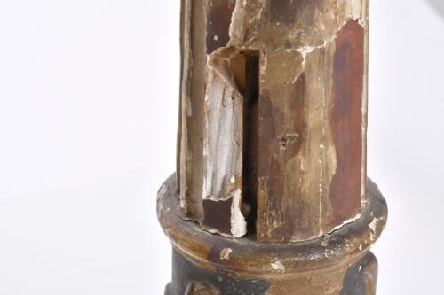 Pareja de pequeñas columnas Barrocas, siglo XVII. 