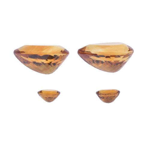 Dos parejas de citrinos de 43,10 ct. sin montar.