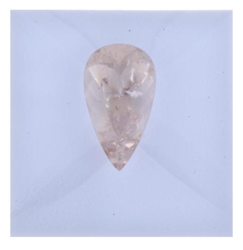Unmounted morganite of 5.39 ct.
