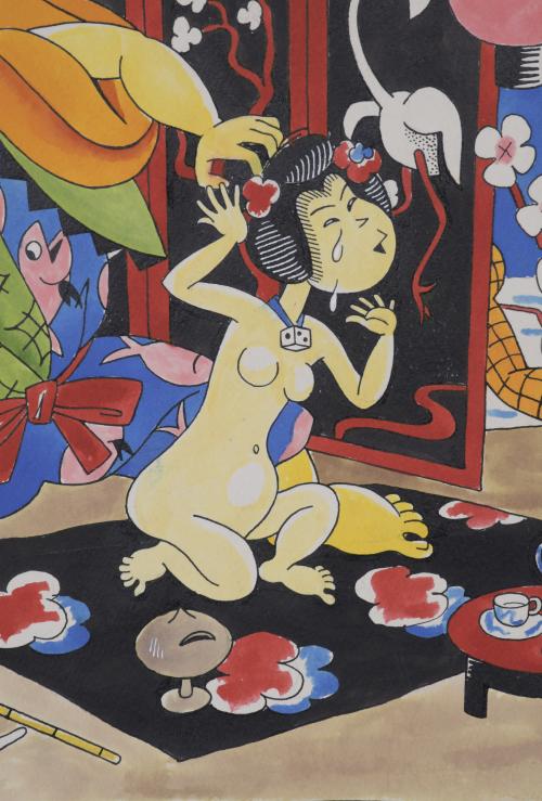 ALFRED PASCUAL BENIGANI (1902-1955).  Ilustración erótica j