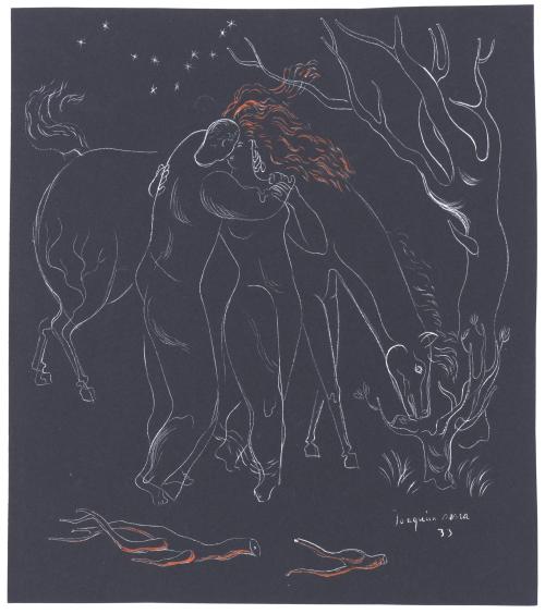 JOAQUIM SERRA (XX). "El beso", 1933.