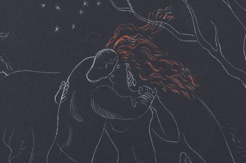JOAQUIM SERRA (XX). "El beso", 1933.