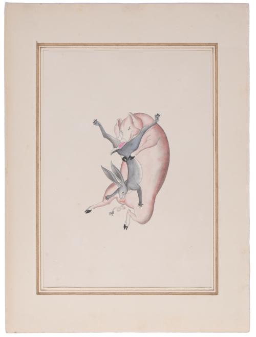JOSEP GRANYER Y GIRALT (1899-1983). Set of 12 erotic waterc