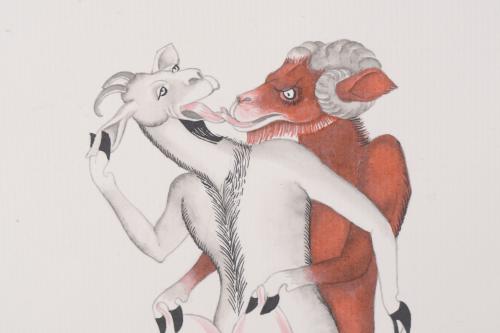 JOSEP GRANYER Y GIRALT (1899-1983). Set of 12 erotic waterc