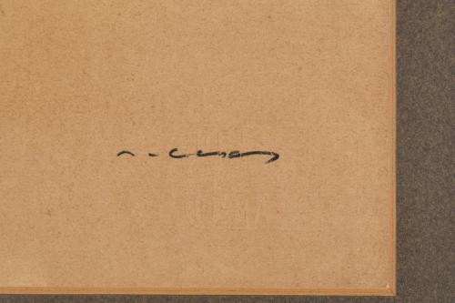 RAMÓN CASAS Y CARBO (1866-1932). Original ‘female figure’ f