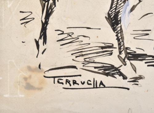 JOAQUIM TERRUELLA MATILLA (1891-1957). 3 drawing on bullfig