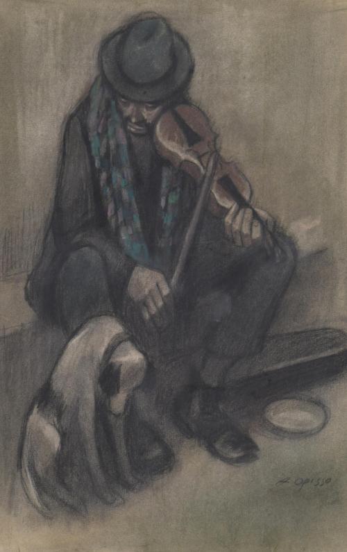 ALFRED OPISSO CARDONA (1907-1980). "Beggar".