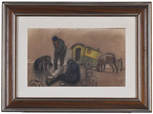ALFRED OPISSO CARDONA (1907-1980). "Caravana".