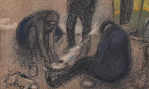 ALFRED OPISSO CARDONA (1907-1980). "Caravana".