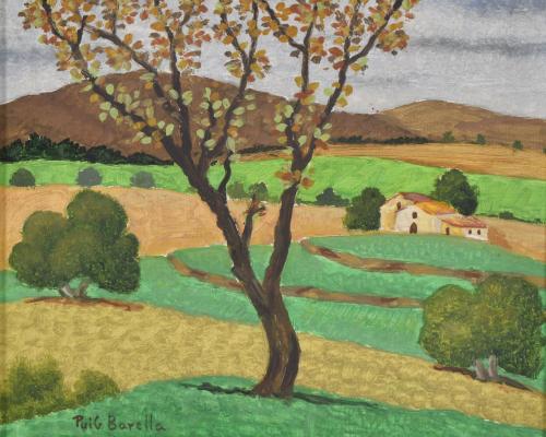 LLUÍS PUIG BARELLA (1894-1984). Pareja de "Paisajes".