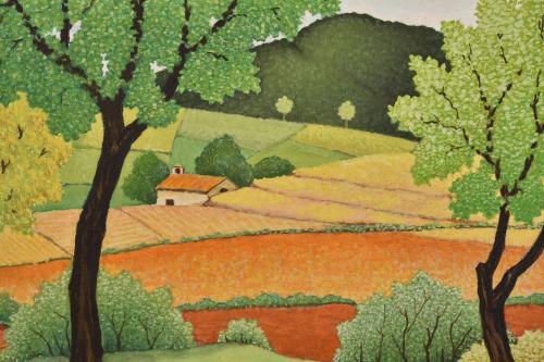 LLUÍS PUIG BARELLA (1894-1984). “Landscape”.