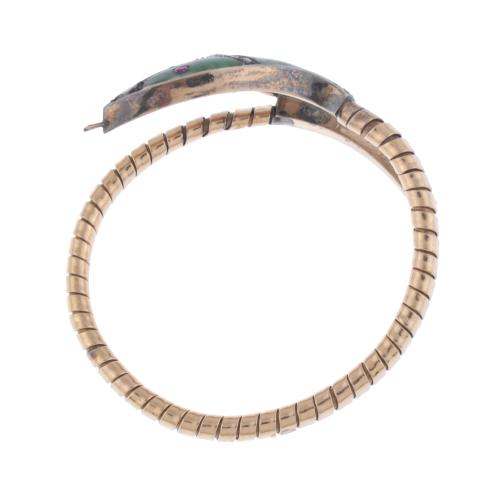 Pulsera en forma de serpiente con esmalte