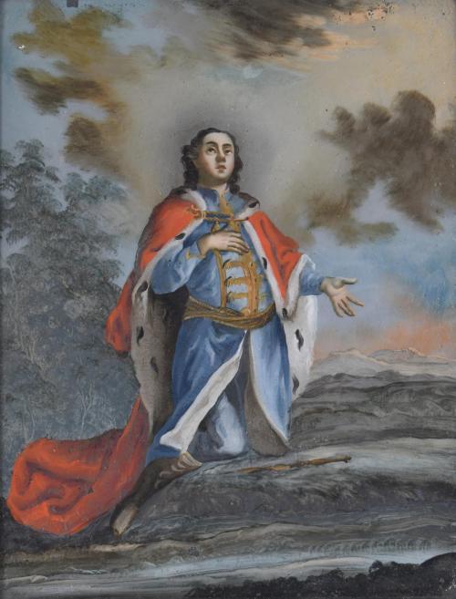 18TH CENTURY ITALIAN SCHOOL. "Saint Louis of France".