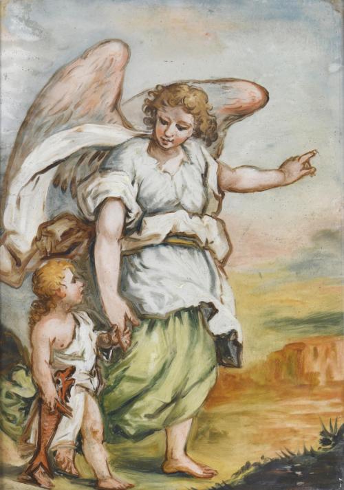 18TH CENTURY ITALIAN SCHOOL. "Tobias and the Angel".