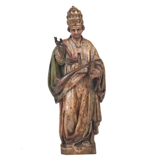 17TH CENTURY SPANISH SCHOOL. "Saint Gregory the Great".