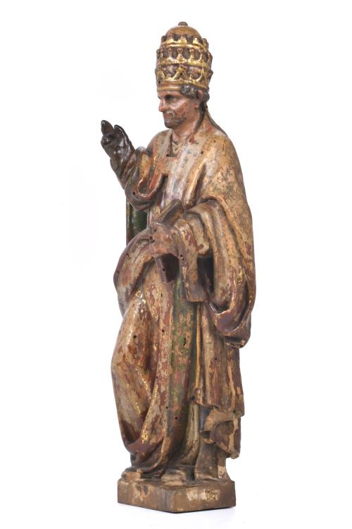 ESCUELA ESPAÑOLA, SIGLO XVII. “San Gregorio Magno”.