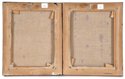 MANUEL FONT DIAZ (1948).  Pareja de obras, 1976.