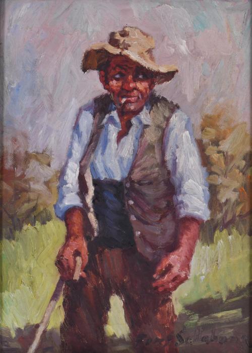 JOSÉ FONT SELLABONA (1928-2010).  "Personaje de campo".