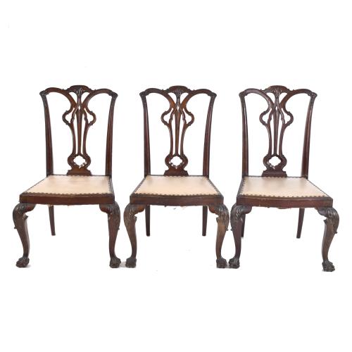 AFTER MODELS BY THOMAS CHIPPENDALE (1718 - 1779). Set of th