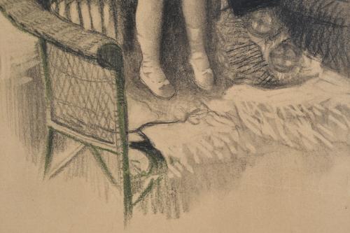 CARLOS VÁZQUEZ (1869-1944) "En la mejor compañía", circa 19