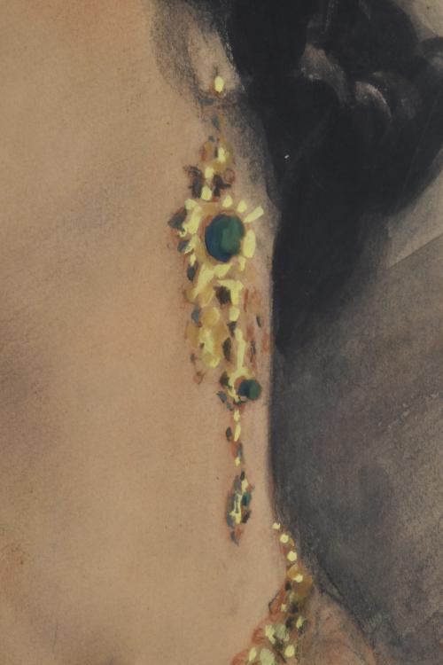 CARLOS VÁZQUEZ (1869-1944) "Retrato dama", 1922.