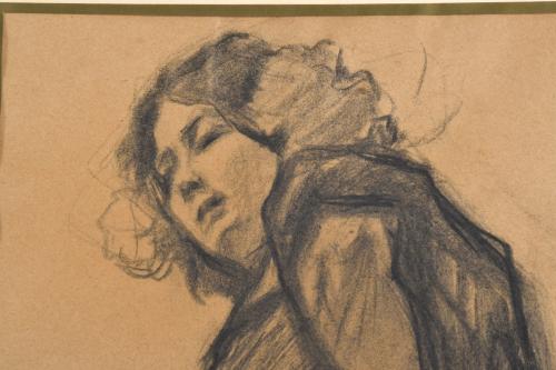 ESCUELA ESPAÑOLA, SIGLO XX. "Mujer con mantón".