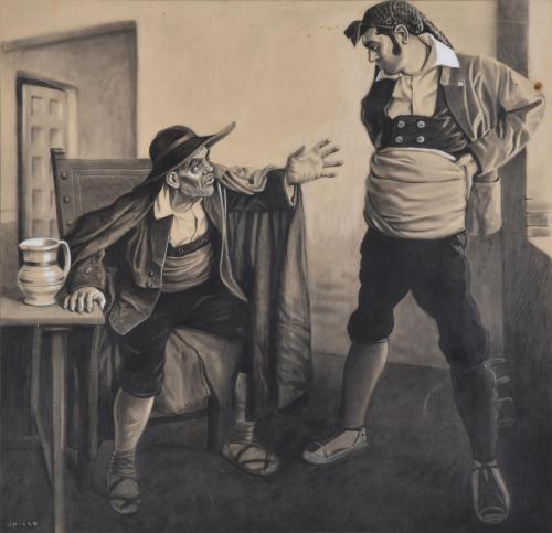 RICARD OPISSO (1880-1966). "Lo prometido es deuda", circa 1915.