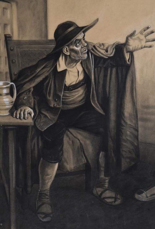 RICARD OPISSO (1880-1966). "Lo prometido es deuda", circa 1
